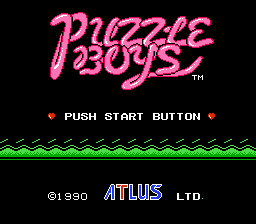 Puzzle Boys Title Screen